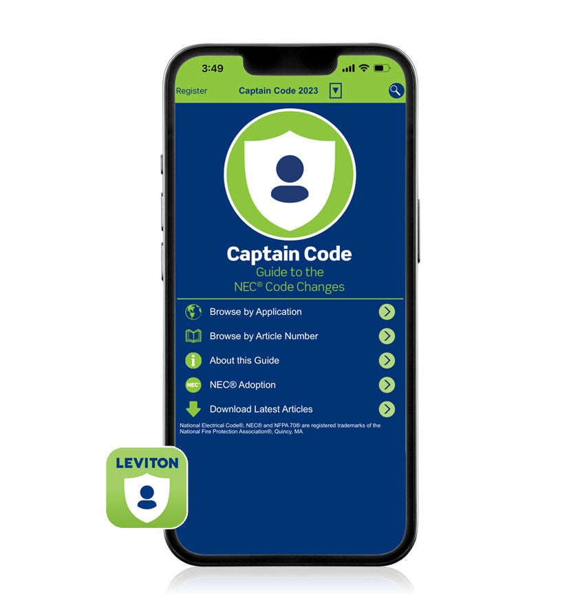 Téléphone avec application Capitaine Code