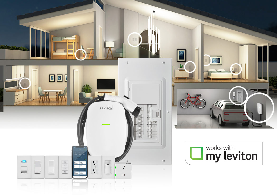 Maison présentant tous les dispositifs connectés à la maison intelligente